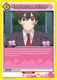 Pink Four-Leaf Clover - UE21BT: The 100 Girlfriends Who Really, Really, Really, Really, REALLY Love You - Union Arena card