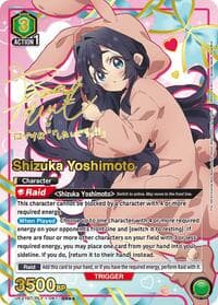 Shizuka Yoshimoto (067) (SR**) - UE21BT: The 100 Girlfriends Who Really, Really, Really, Really, REALLY Love You - Union Arena card