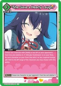 "She Gave a Hearty Laugh." - UE21BT: The 100 Girlfriends Who Really, Really, Really, Really, REALLY Love You - Union Arena card