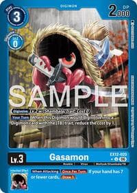 Gasamon (Limited Foil) - Digital World Shambala - Digimon Card Game card