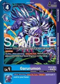 Garurumon (Limited Foil) - Digital World Shambala - Digimon Card Game card