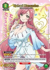 Hahari Hanazono (073) (R*) (Box Topper Gold Foil) - UE21BT: The 100 Girlfriends Who Really, Really, Really, Really, REALLY Love You - Union Arena card