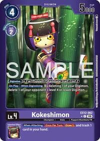 Kokeshimon (Limited Foil) - Digital World Shambala - Digimon Card Game card