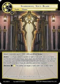 Sunbringer, Sol's Blade - Attack on Velmardia - Force of Will card