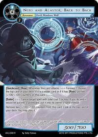 Nero and Alastor, Back to Back - Attack on Velmardia - Force of Will card