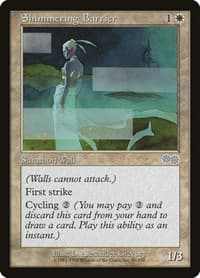 Shimmering Barrier - Urza's Saga - Magic: The Gathering card