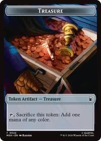 Treasure (0022) // Construct (0014) Double-Sided Token - Commander: Marvel Super Heroes - Magic: The Gathering card