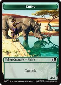 Rhino (0013) // Beast (0011) Double-Sided Token - Commander: Marvel Super Heroes - Magic: The Gathering card
