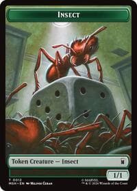 Insect // Clue Double-Sided Token - Marvel Super Heroes - Magic: The Gathering card