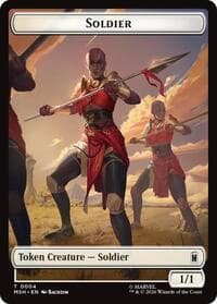 Soldier // Insect Double-Sided Token - Marvel Super Heroes - Magic: The Gathering card