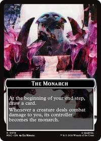 The Monarch (0016) // Vibranium (0015) Double-Sided Token - Commander: Marvel Super Heroes - Magic: The Gathering card