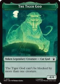The Tiger God // Sturdy Shield Double-Sided Token - Marvel Super Heroes - Magic: The Gathering card