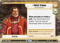 Greef Karga - Gracious Magistrate (Hyperspace) - Ashes of the Empire - Star Wars: Unlimited card