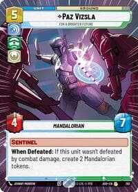 Paz Vizsla - For a Brighter Future (Hyperspace) - Ashes of the Empire - Star Wars: Unlimited card