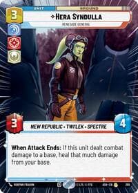 Hera Syndulla - Renegade General (Hyperspace) - Ashes of the Empire - Star Wars: Unlimited card