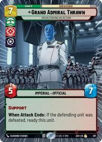 Grand Admiral Thrawn - Orchestrating His Return (Hyperspace) - Ashes of the Empire - Star Wars: Unlimited card