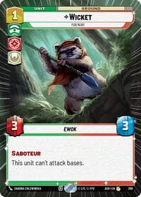 Wicket - Yub Nub! (Hyperspace) - Ashes of the Empire - Star Wars: Unlimited card