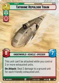 Tatooine Repulsor Train (Hyperspace) - Ashes of the Empire - Star Wars: Unlimited card