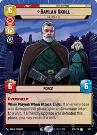 Baylan Skoll - Fallen Jedi (Hyperspace) - Ashes of the Empire - Star Wars: Unlimited card