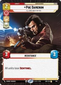 Poe Dameron - I'll Come Back For You (Hyperspace) - Ashes of the Empire - Star Wars: Unlimited card