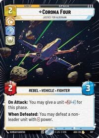 Corona Four - Justice for Alderaan (Hyperspace) - Ashes of the Empire - Star Wars: Unlimited card
