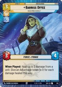 Barriss Offee - Redeeming Herself (Hyperspace) - Ashes of the Empire - Star Wars: Unlimited card