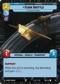 Scion Shuttle - At Morgan's Bidding (Hyperspace) - Ashes of the Empire - Star Wars: Unlimited card