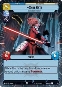 Shin Hati - Going Somewhere? (Hyperspace) - Ashes of the Empire - Star Wars: Unlimited card