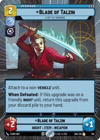 Blade of Talzin - A Gift of Shadows (Hyperspace) - Ashes of the Empire - Star Wars: Unlimited card