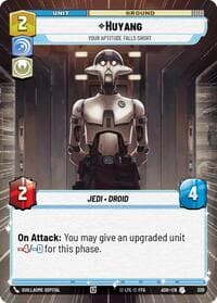 Huyang - Your Aptitude Falls Short (Hyperspace) - Ashes of the Empire - Star Wars: Unlimited card