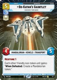 Bo-Katan's Gauntlet - Reinforce from Above (Hyperspace) - Ashes of the Empire - Star Wars: Unlimited card