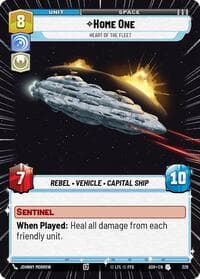Home One - Heart of the Fleet (Hyperspace) - Ashes of the Empire - Star Wars: Unlimited card