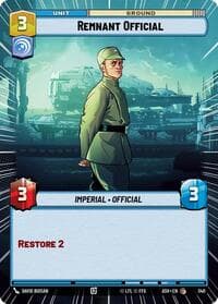 Remnant Official (Hyperspace) - Ashes of the Empire - Star Wars: Unlimited card