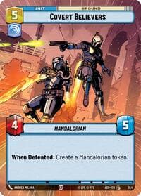 Covert Believers (Hyperspace) - Ashes of the Empire - Star Wars: Unlimited card