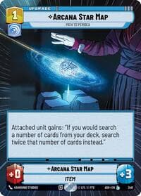 Arcana Star Map - Path to Peridea (Hyperspace) - Ashes of the Empire - Star Wars: Unlimited card
