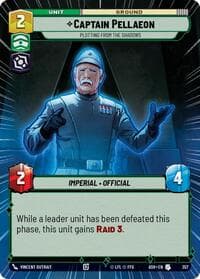 Captain Pellaeon - Plotting from the Shadows (Hyperspace) - Ashes of the Empire - Star Wars: Unlimited card