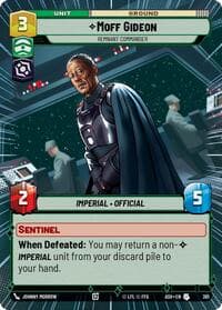 Moff Gideon - Remnant Commander (Hyperspace) - Ashes of the Empire - Star Wars: Unlimited card