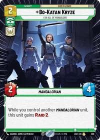 Bo-Katan Kryze - For All of Mandalore (Hyperspace) - Ashes of the Empire - Star Wars: Unlimited card