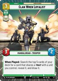 Clan Wren Loyalist (Hyperspace) - Ashes of the Empire - Star Wars: Unlimited card