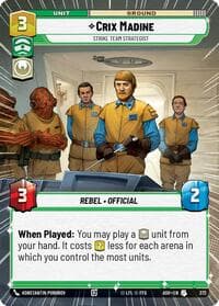 Crix Madine - Strike Team Strategist (Hyperspace) - Ashes of the Empire - Star Wars: Unlimited card