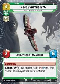 T-6 Shuttle 1974 - With a Mentor's Dedication (Hyperspace) - Ashes of the Empire - Star Wars: Unlimited card