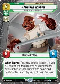 Admiral Ackbar - Assume Attack Coordinates (Hyperspace) - Ashes of the Empire - Star Wars: Unlimited card