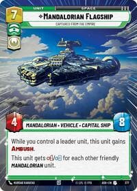 Mandalorian Flagship - Captured from the Empire (Hyperspace) - Ashes of the Empire - Star Wars: Unlimited card