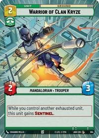 Warrior of Clan Kryze (Hyperspace) - Ashes of the Empire - Star Wars: Unlimited card