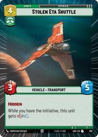 Stolen Eta Shuttle (Hyperspace) - Ashes of the Empire - Star Wars: Unlimited card