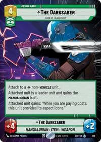 The Darksaber - Icon of Leadership (Hyperspace) - Ashes of the Empire - Star Wars: Unlimited card
