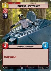 Tempest Lieutenant (Hyperspace) - Ashes of the Empire - Star Wars: Unlimited card
