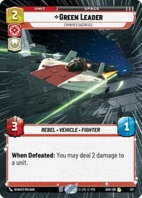 Green Leader - Crynyd's Sacrifice (Hyperspace) - Ashes of the Empire - Star Wars: Unlimited card