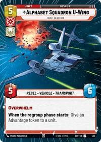 Alphabet Squadron U-Wing - Quiet Devotion (Hyperspace) - Ashes of the Empire - Star Wars: Unlimited card