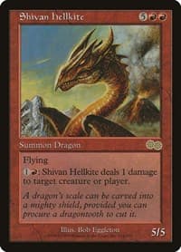 Shivan Hellkite - Urza's Saga - Magic: The Gathering card
